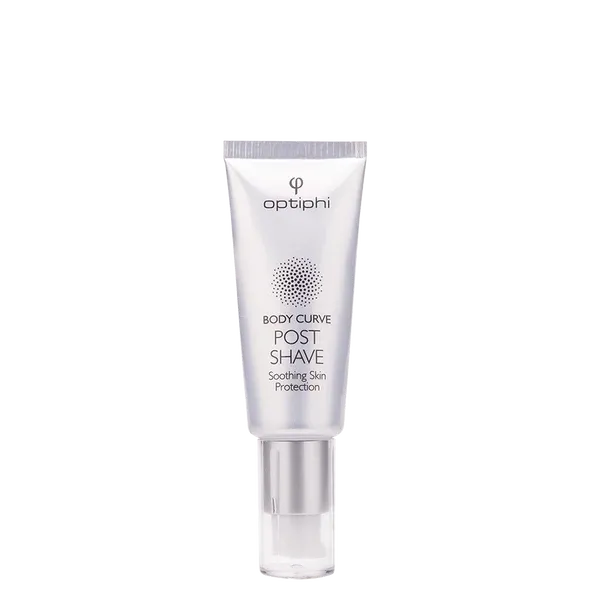 Optiphi Post Shave Serum lightweight hydrating gel-serum with niacinamide, peptides and antioxidants to soothe post-shave irritation, support skin barrier function and reduce visible redness