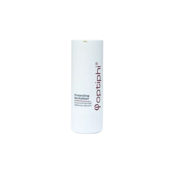 Optiphi Protecting Revitaliser antioxidant serum with retinol, Vitamin C and botanical extracts to defend against environmental stress, improve skin texture and support healthy ageing