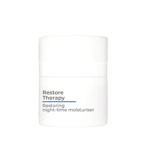Optiphi Restore Therapy overnight moisturiser with retinol, peptides, vitamins and botanical extracts to support skin hydration, barrier care and smoother-looking skin